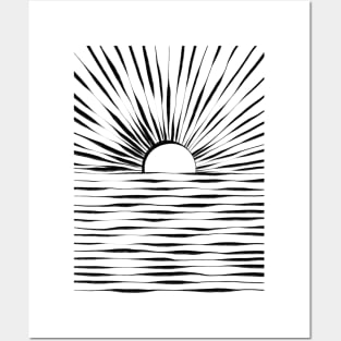 Minimal Sunrise / Sunset Posters and Art